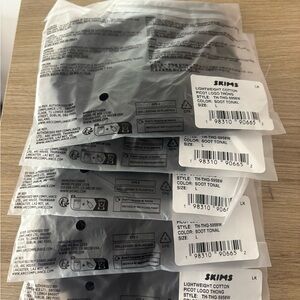 SKIMS Soot Tonal 5 Cotton Thong Set